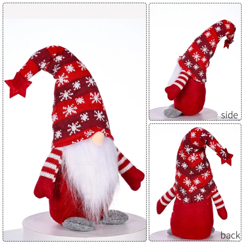Whimsical Plush Gnome Hanging Ornament for Christmas - Image 31