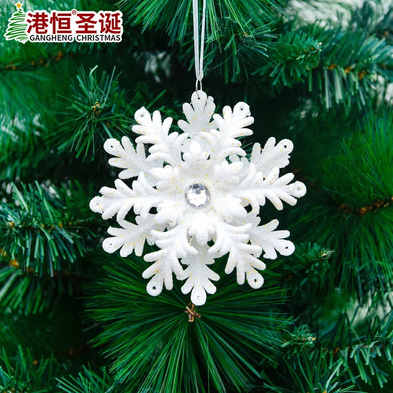 Large White Snowflake Ornaments for Festive Decor - Image 10