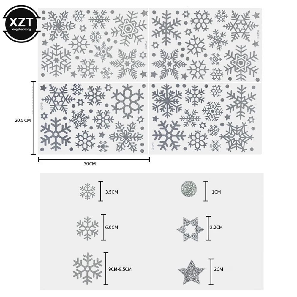 Festive Santa & Elk Christmas Window Stickers - Image 26