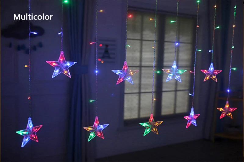 LED Star & Moon Fairy String Lights for Christmas - Image 41