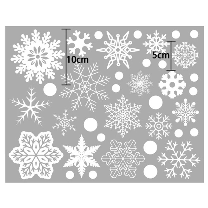 37pcs Christmas Glitter Snowflake Window Decor - Image 10