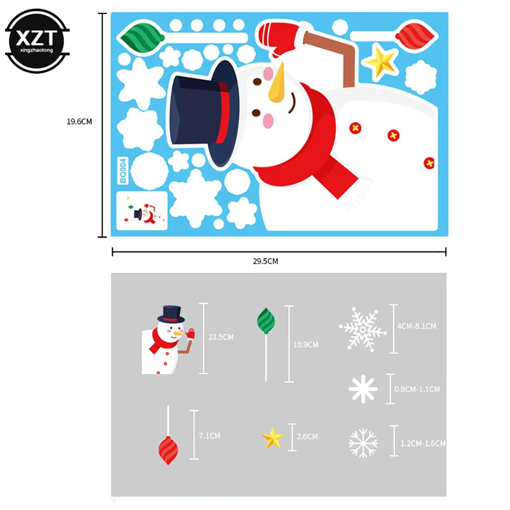Festive Santa & Elk Christmas Window Stickers - Image 19