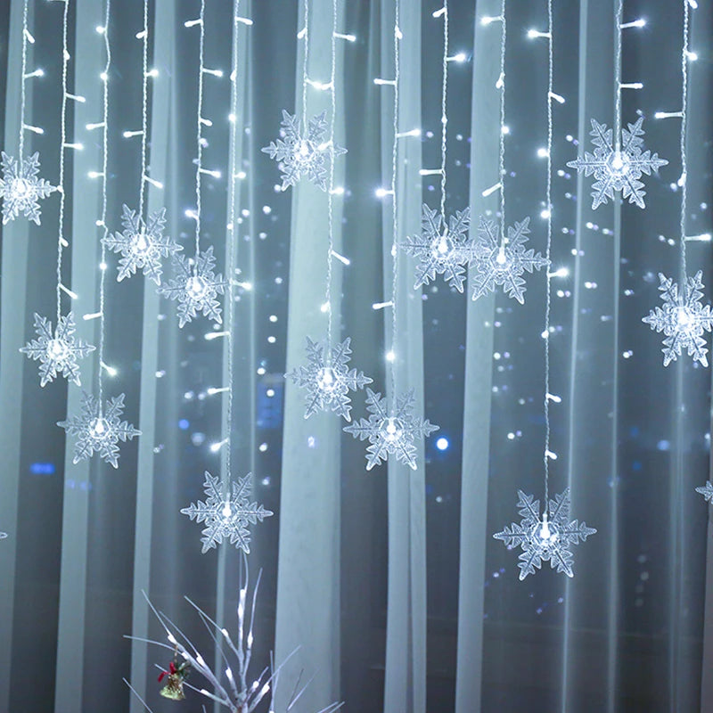 Enchanting LED Snowflake Fairy Lights for Christmas - Image 25