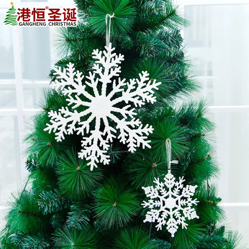 Large White Snowflake Ornaments for Festive Decor - Image 8