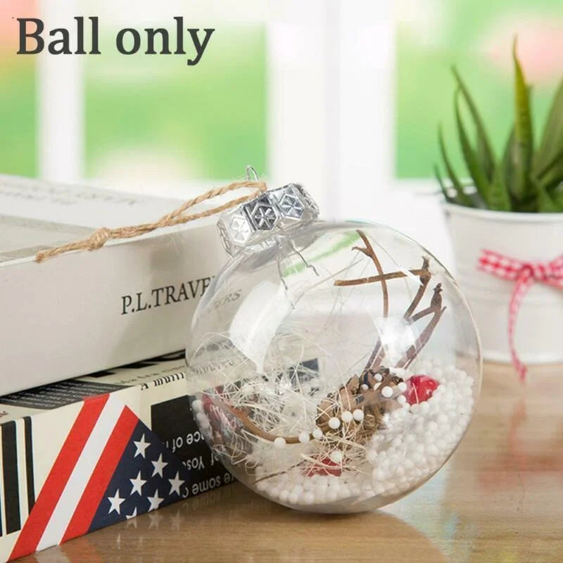 Clear Fillable Christmas Baubles for DIY Decor - Image 12