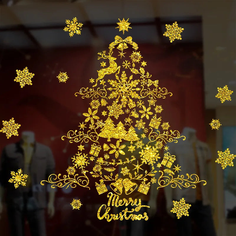 Festive Santa Claus Window Clings for Christmas Cheer - Image 61