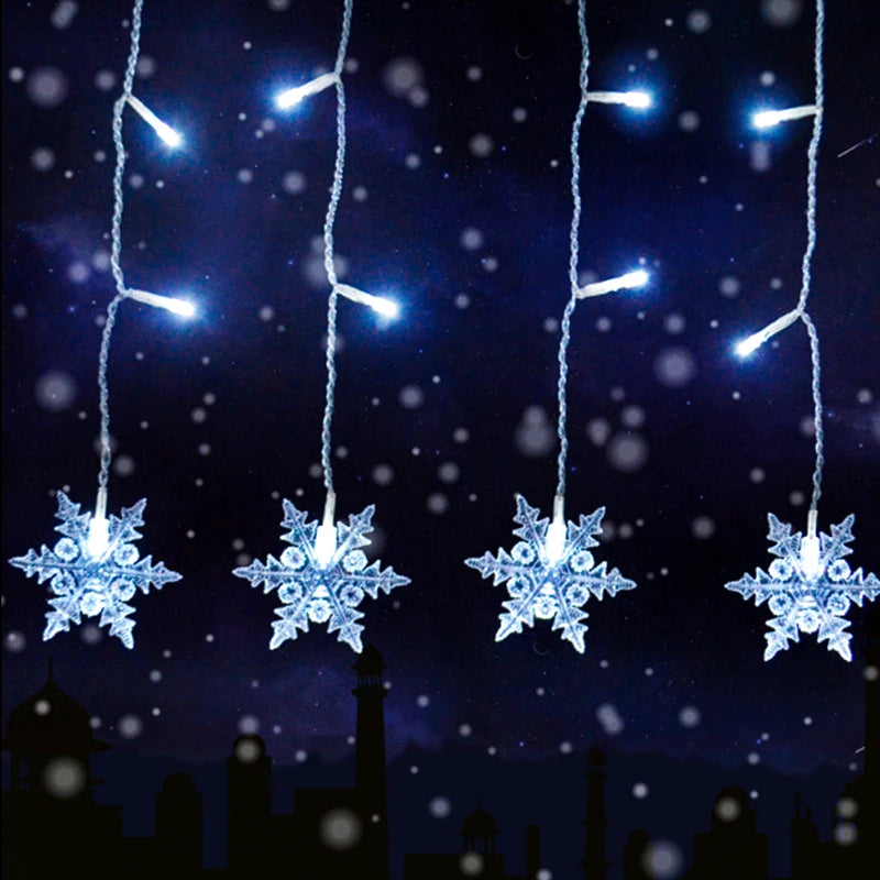 Enchanting LED Snowflake Fairy Lights for Christmas - Image 27