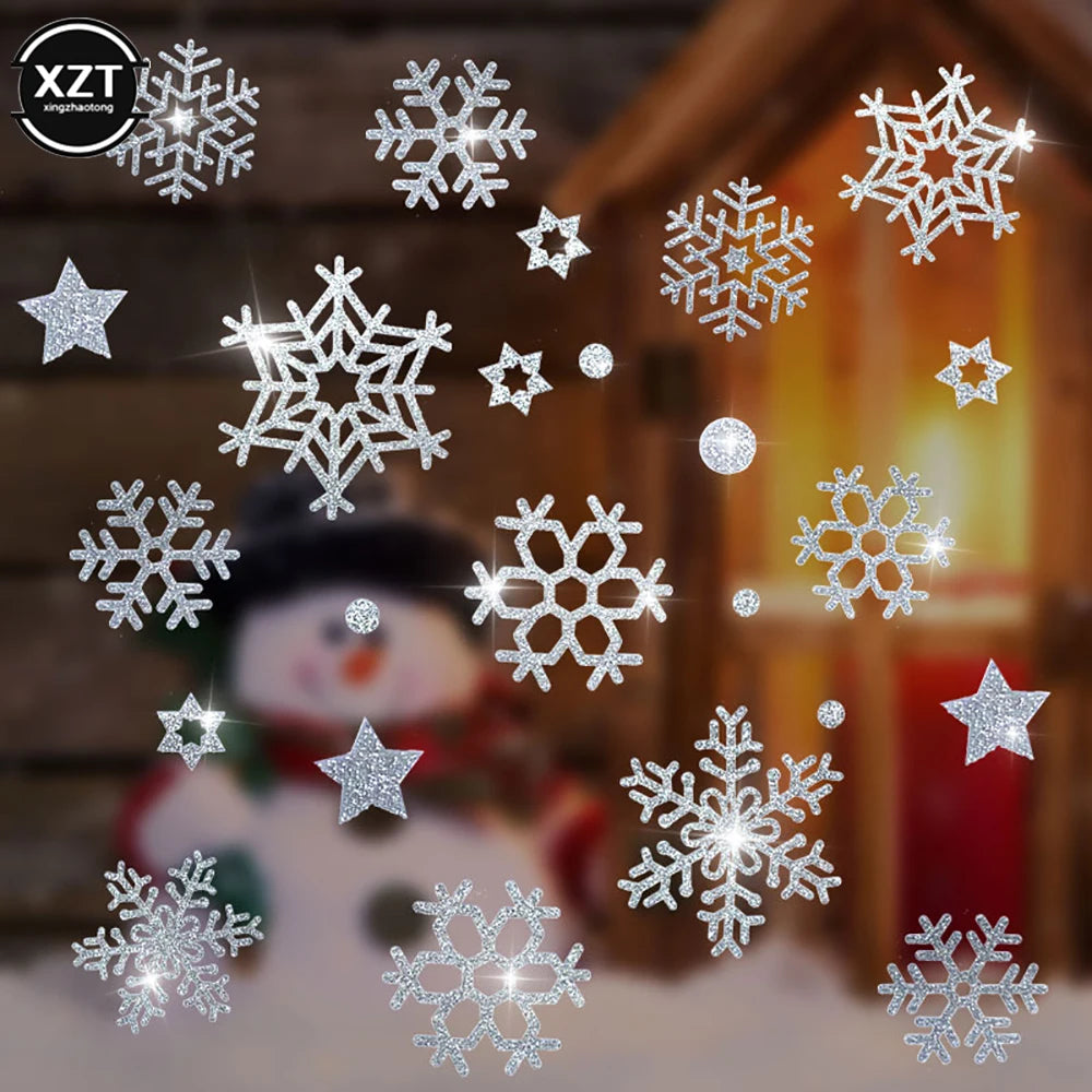 Festive Santa & Elk Christmas Window Stickers - Image 31