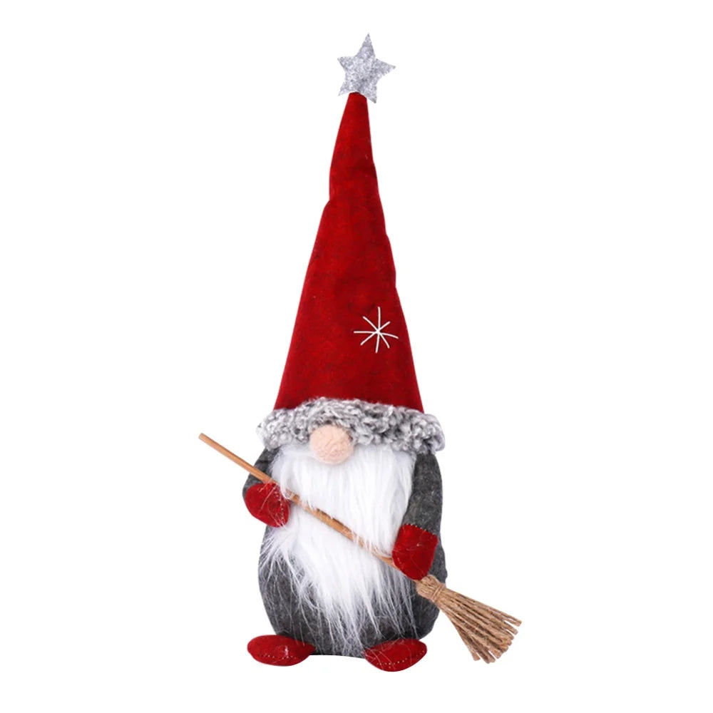 Whimsical Plush Gnome Hanging Ornament for Christmas - Image 17