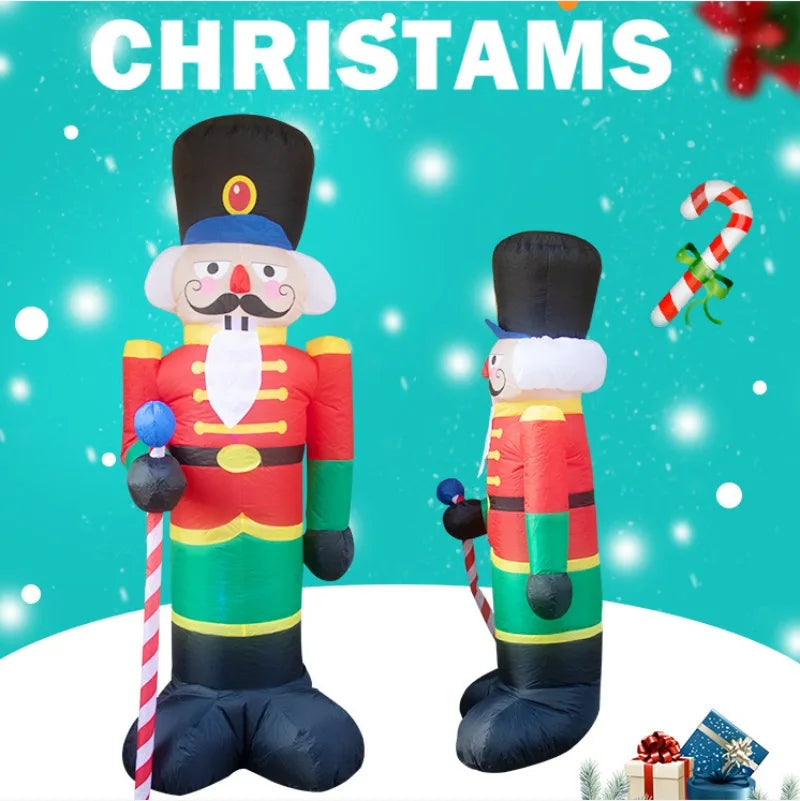 Festive Inflatable Snowman & Balloon Garden Decor - Image 29