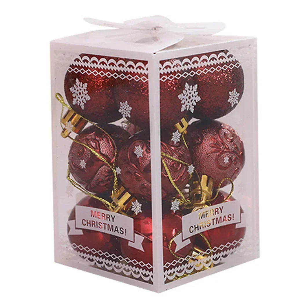 Glittering Christmas Tree Baubles for Festive Decor - Image 11