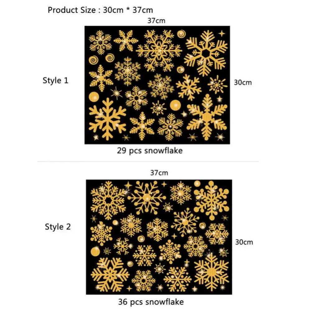 Festive Christmas Tree Window Clings - 1/2/4PCS - Image 21