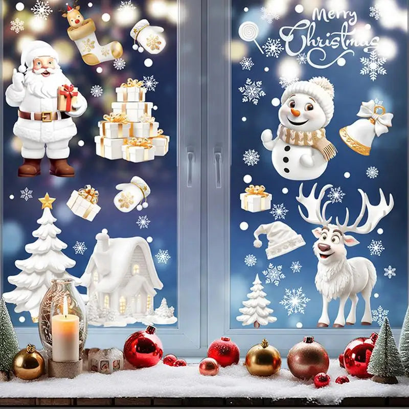 Festive Double-Sided Snowflake Window Stickers - Image 6