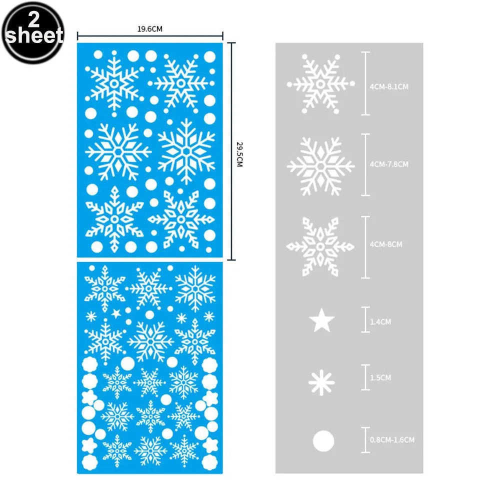 Festive Santa & Snowman Reusable Window Clings - Image 8