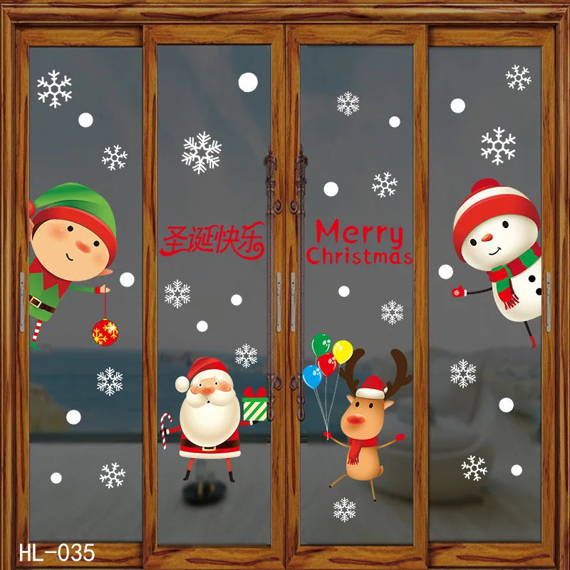 Festive Snowflake Window Clings for Christmas Cheer - Image 5