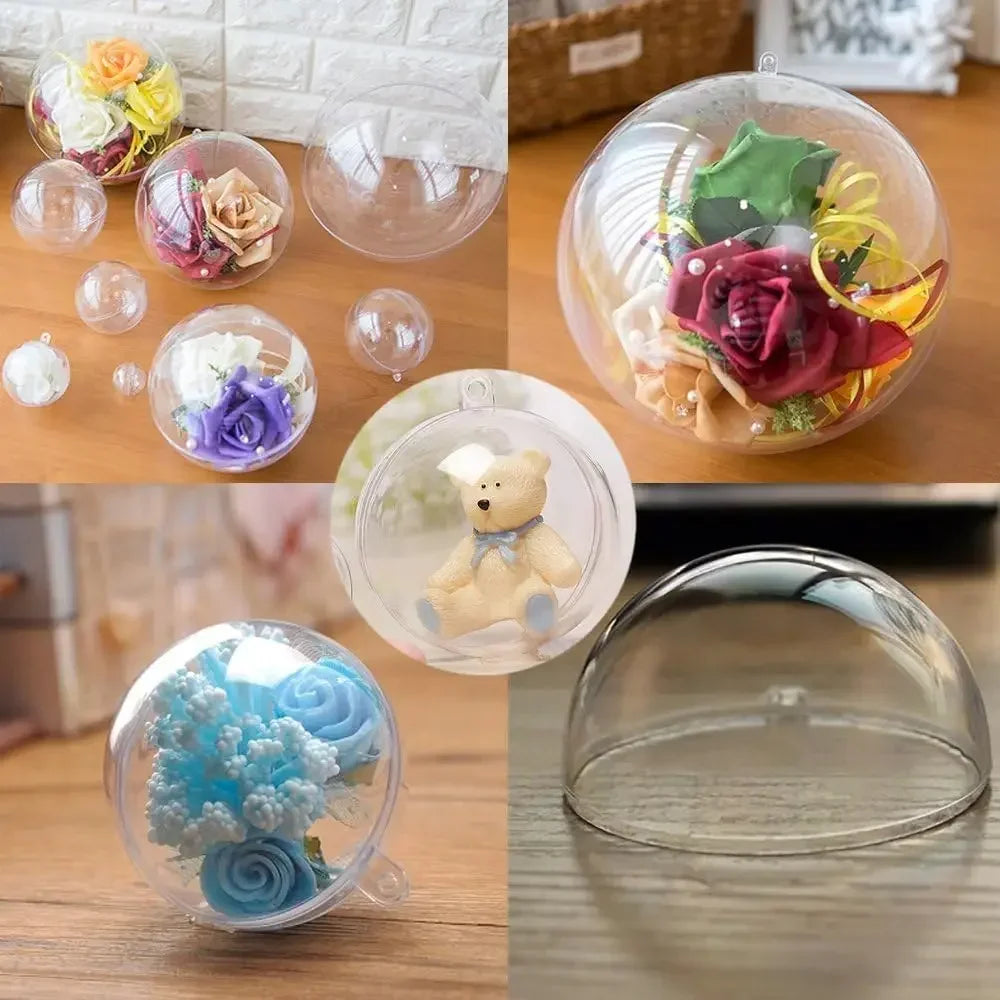DIY Fillable Christmas Baubles - Clear Hanging Ornaments - Image 8