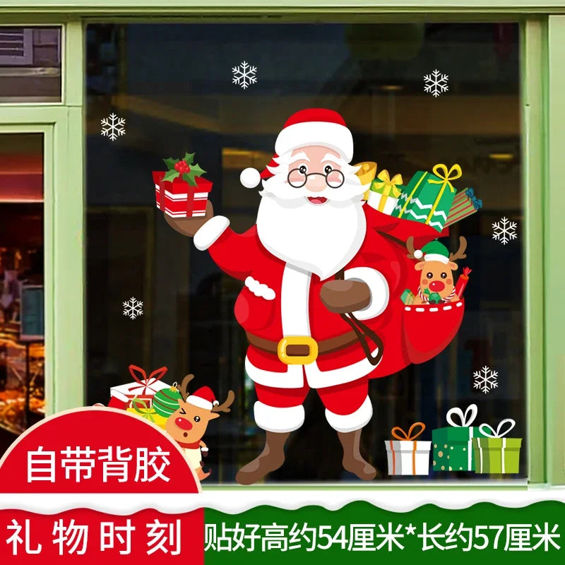 Festive Christmas Window Clings - Santa, Deer & Snowflakes - Image 22
