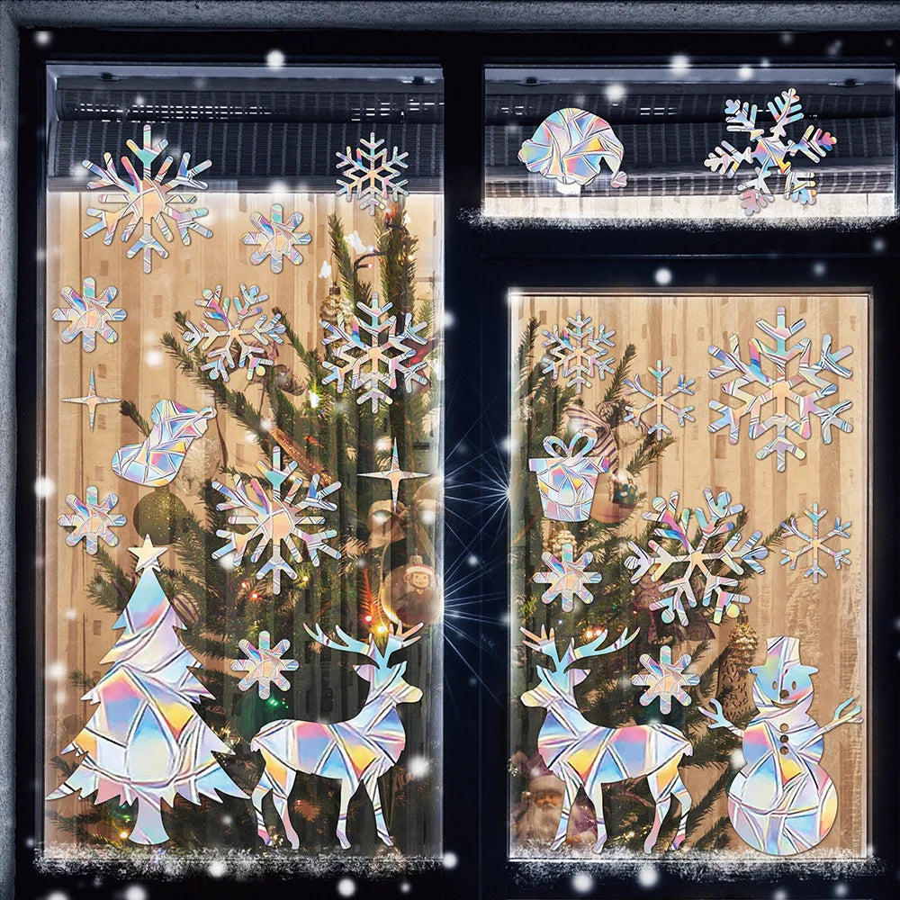 Festive Snowflake Window Film - Removable Xmas Cling - Image 8