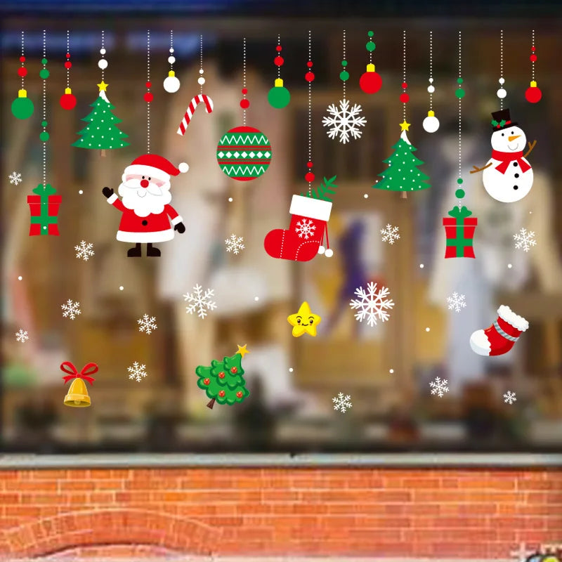 Festive Snowflake Window Clings for Christmas Cheer - Image 8
