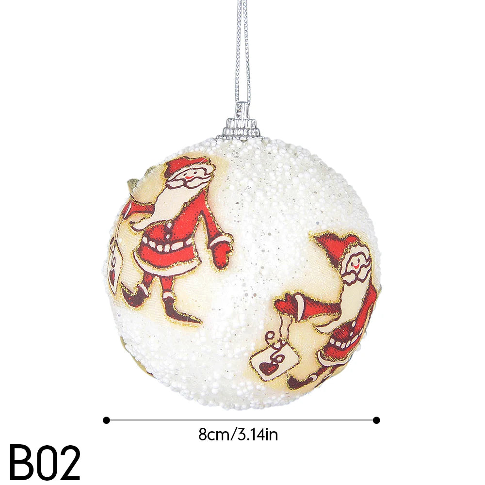 Snowflake White Christmas Tree Ornaments - Reusable Decor - Image 5