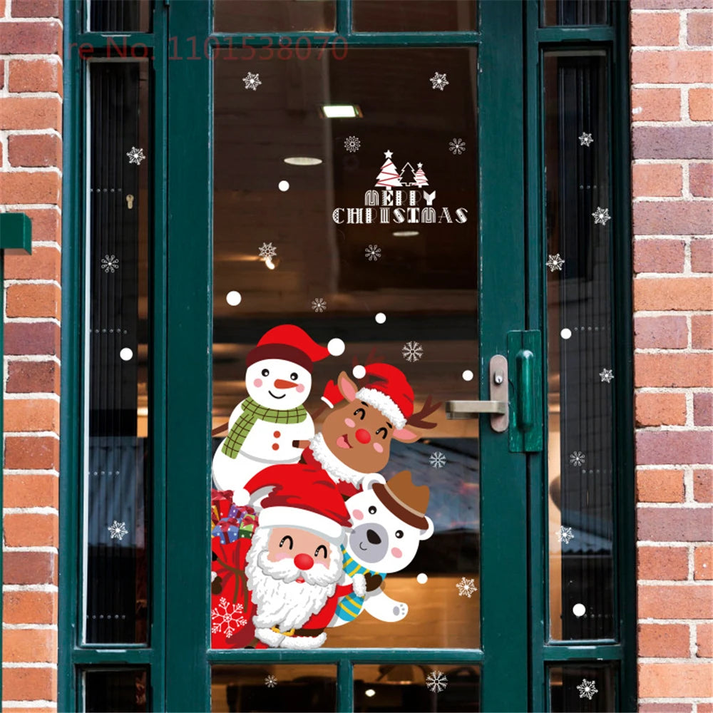 Removable Santa Claus & Christmas Tree Wall Stickers - Image 34