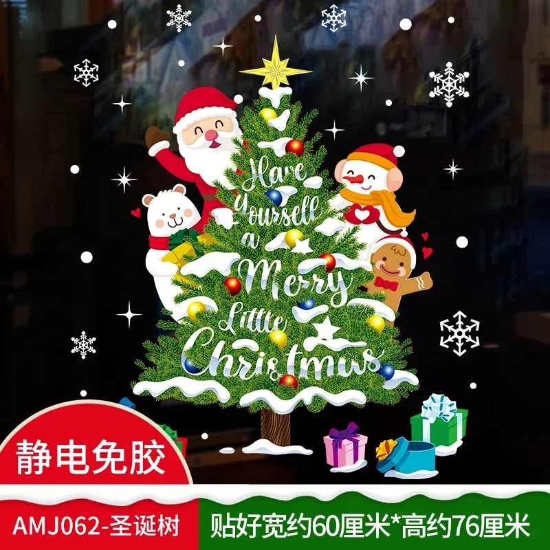 Festive Christmas Window Clings - Santa, Deer & Snowflakes - Image 15