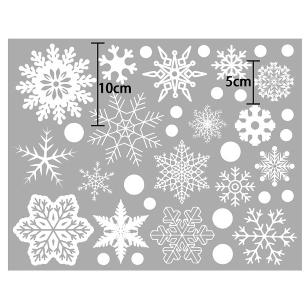 37PCS Christmas Snowflake Wall Art Stickers - Image 5