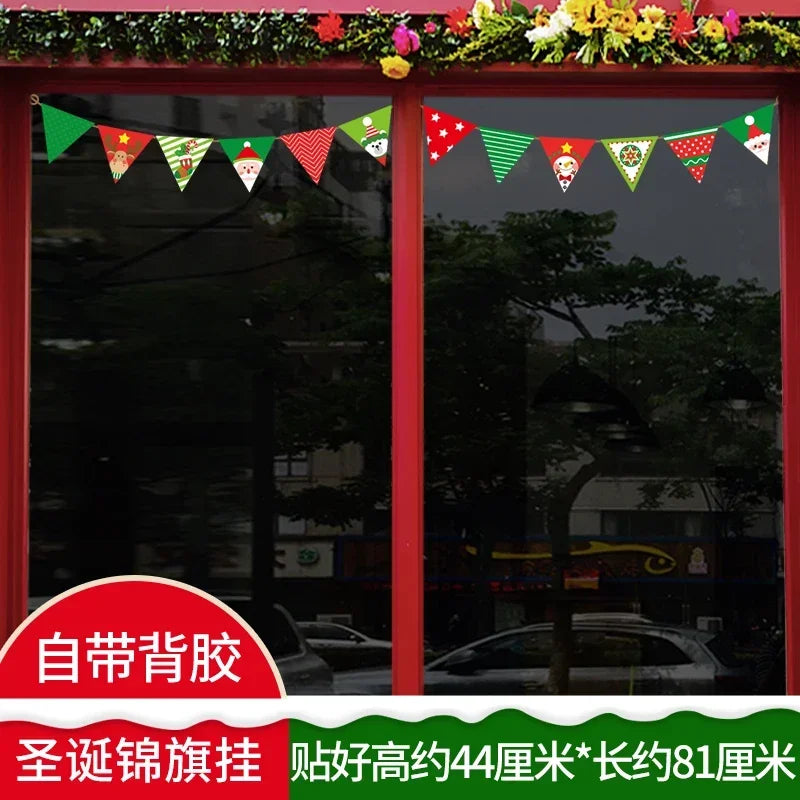 Festive Christmas Window Clings - Santa, Deer & Snowflakes - Image 8