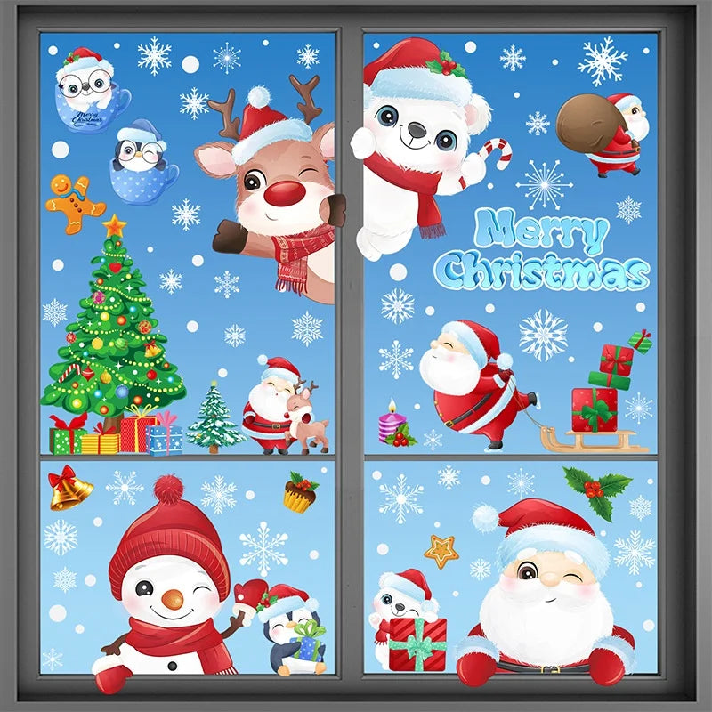 Festive Snowflake Window Clings for Holiday Cheer - Image 4