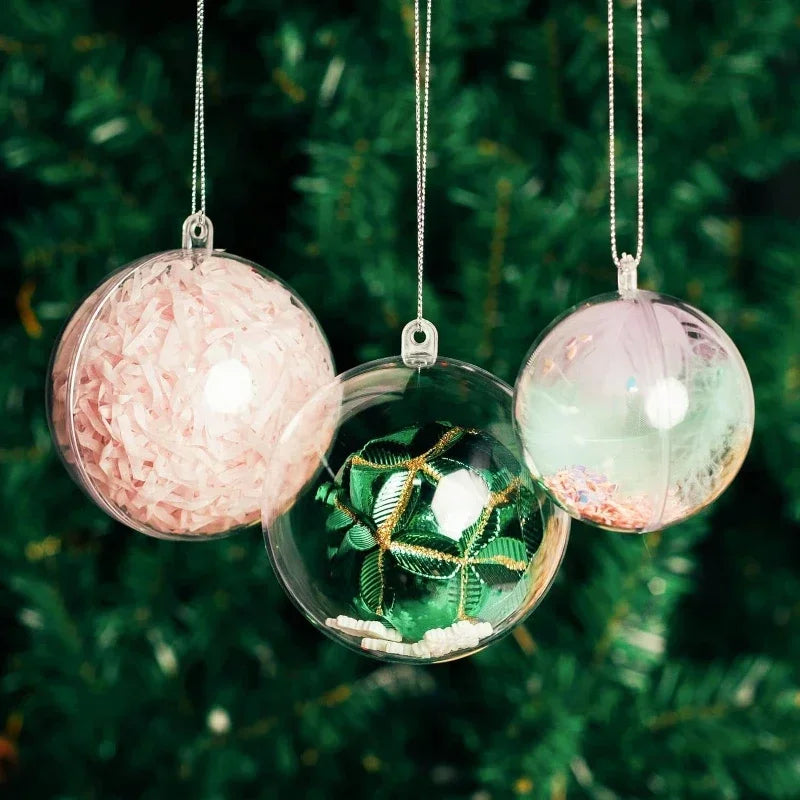 DIY Fillable Christmas Baubles - Clear Hanging Ornaments - Image 6