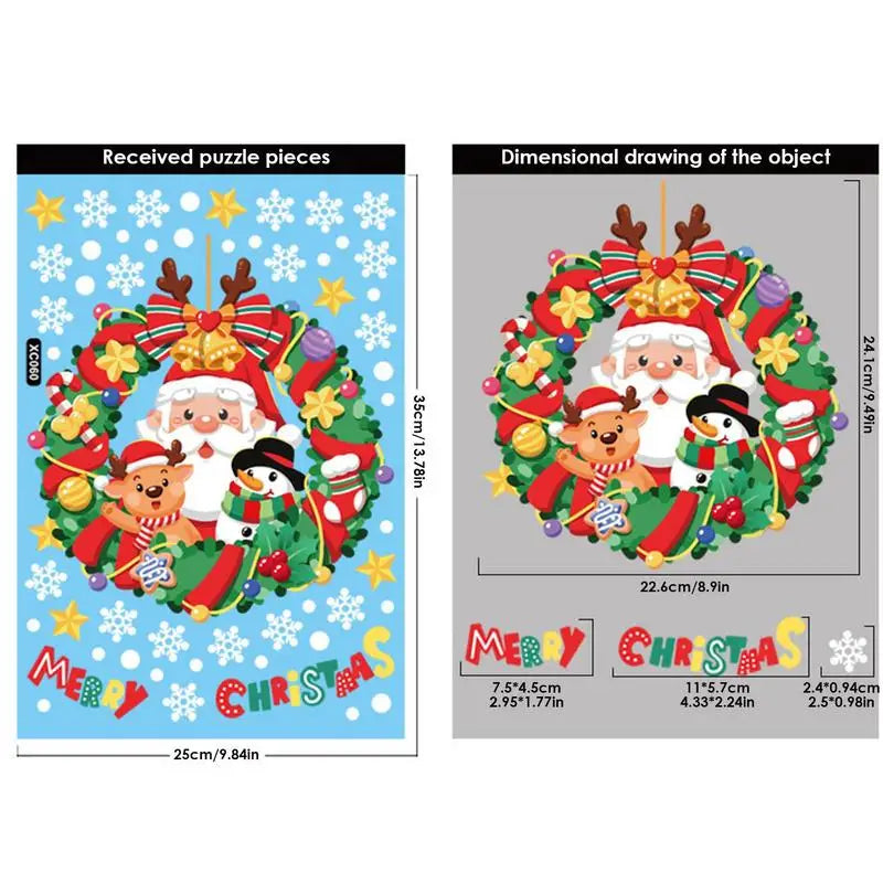 Festive Santa Claus Window Clings for Christmas - Image 11
