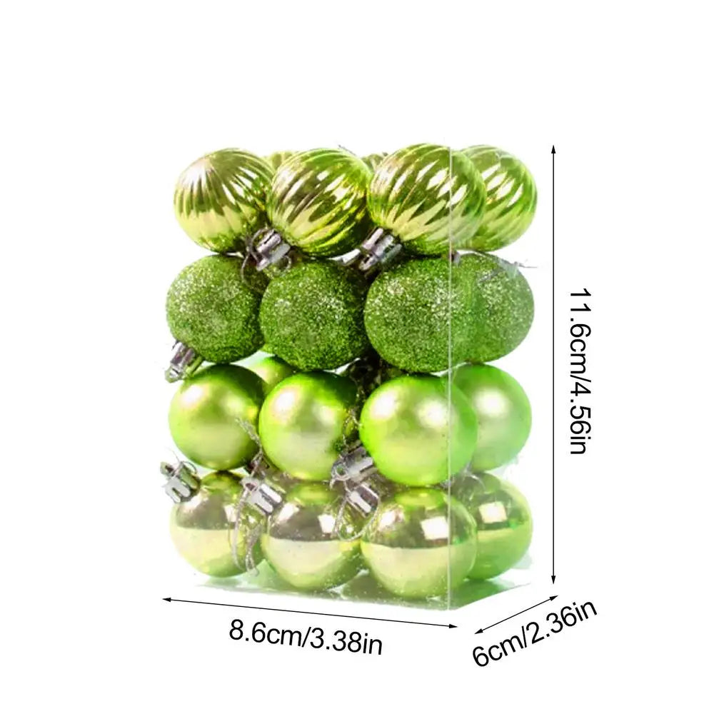 Shiny 3CM Christmas Tree Bauble Ornaments - Image 10