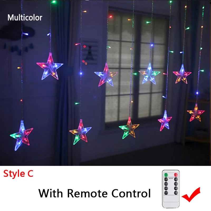 LED Star & Moon Fairy String Lights for Christmas - Image 16