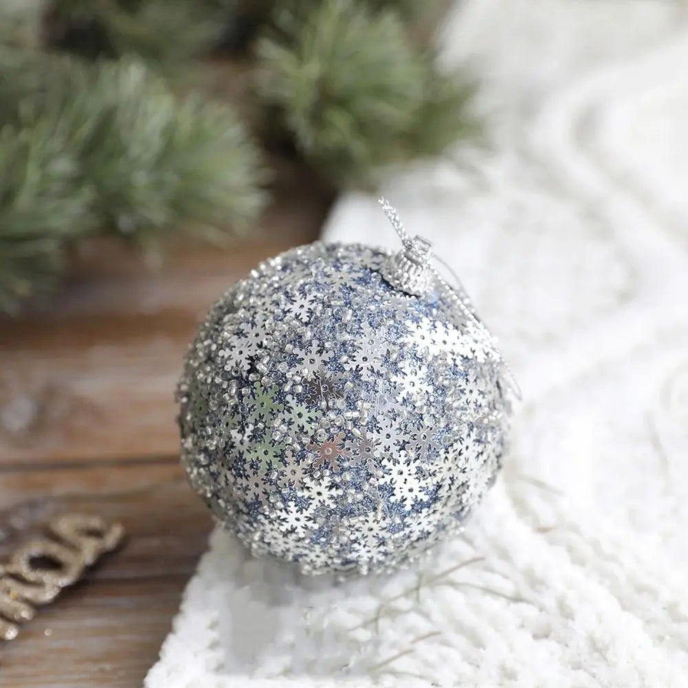 Elegant Blue Shatterproof Christmas Sequin Ornaments - Image 17