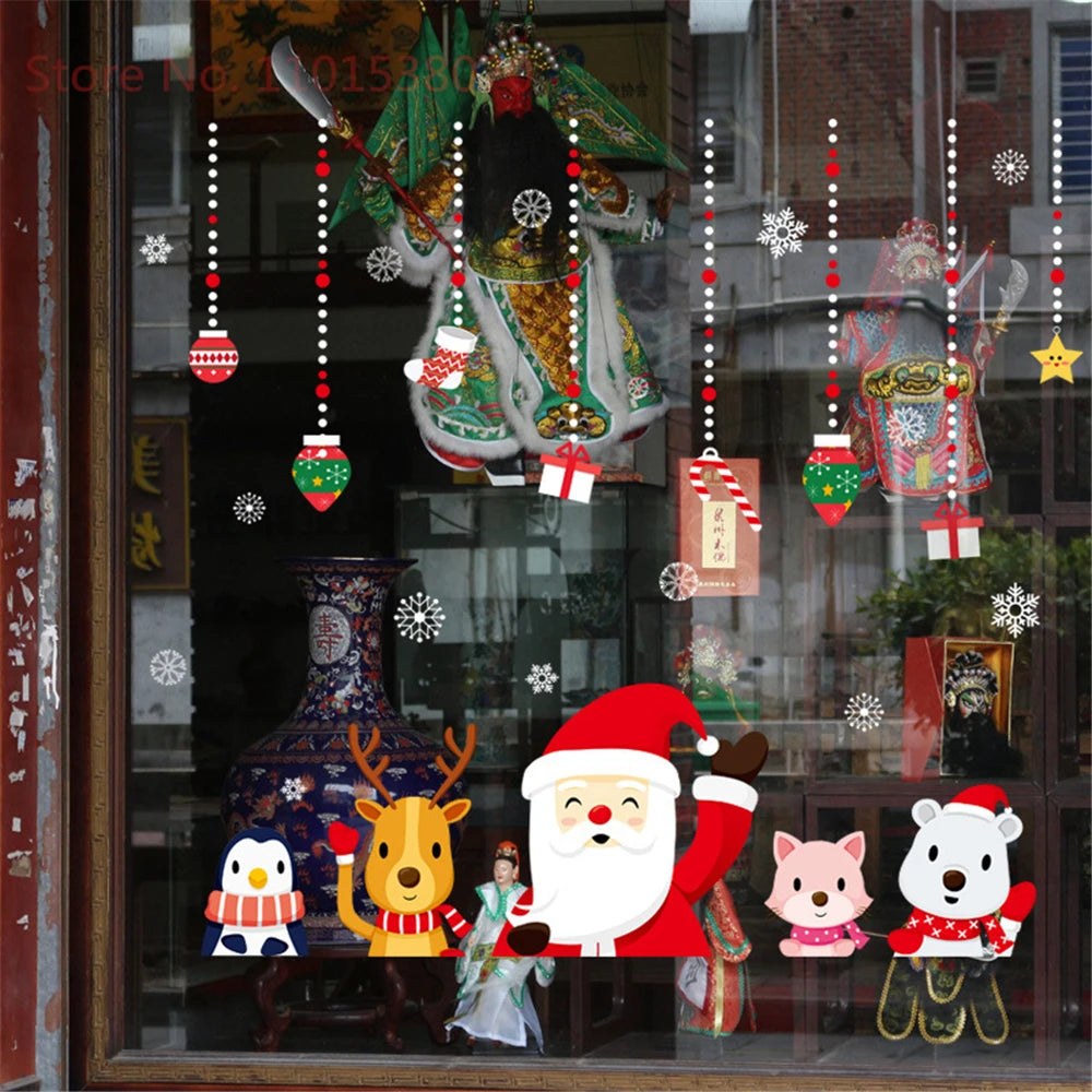 Removable Santa Claus & Christmas Tree Wall Stickers - Image 21
