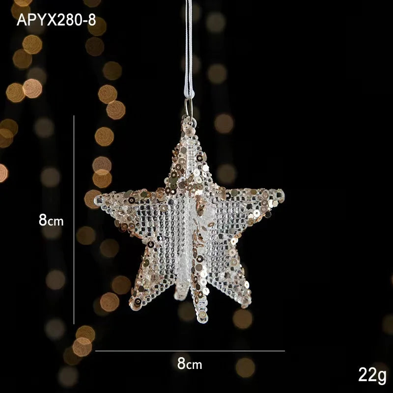 Sparkling Snowflake Acrylic Pendant Decor for Christmas - Image 20