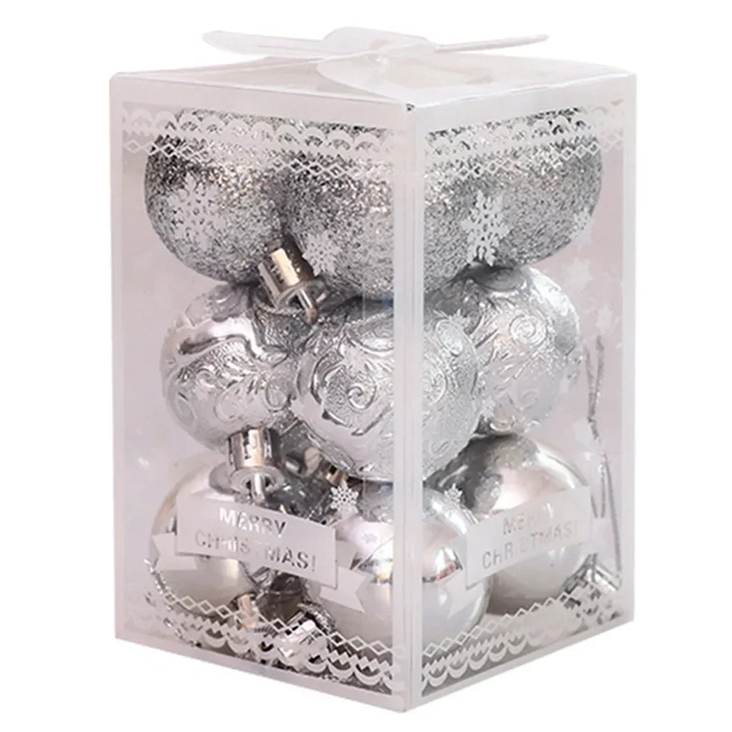 Glittering Christmas Tree Baubles for Festive Decor - Image 4