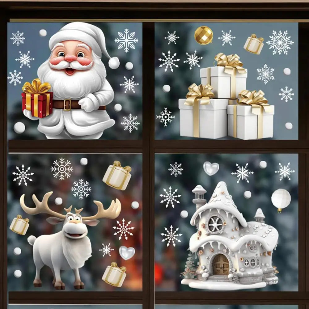 Charming Snowflake Window Clings for Holiday Cheer - Image 8