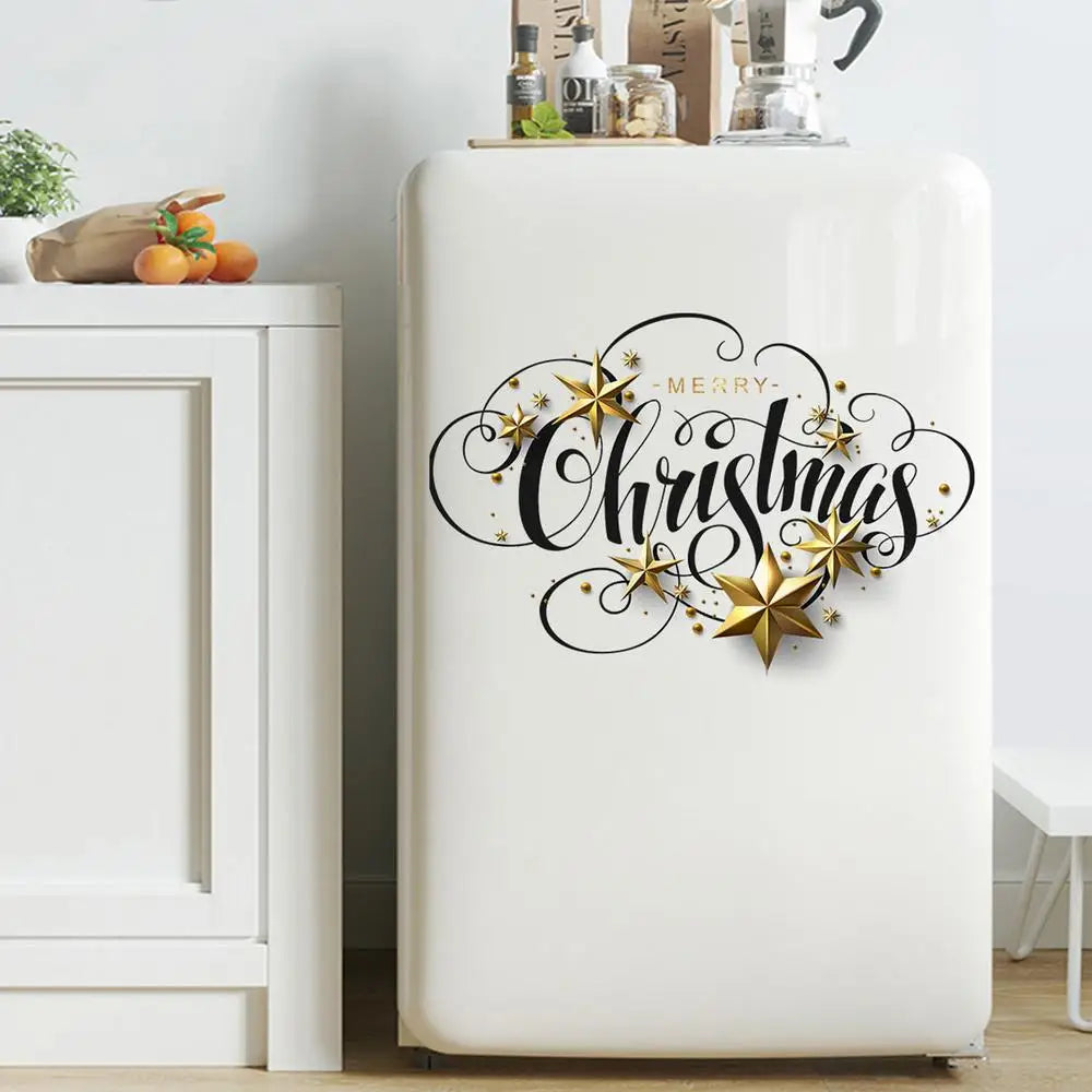 Festive Removable Christmas Window Clings Decor - Image 10