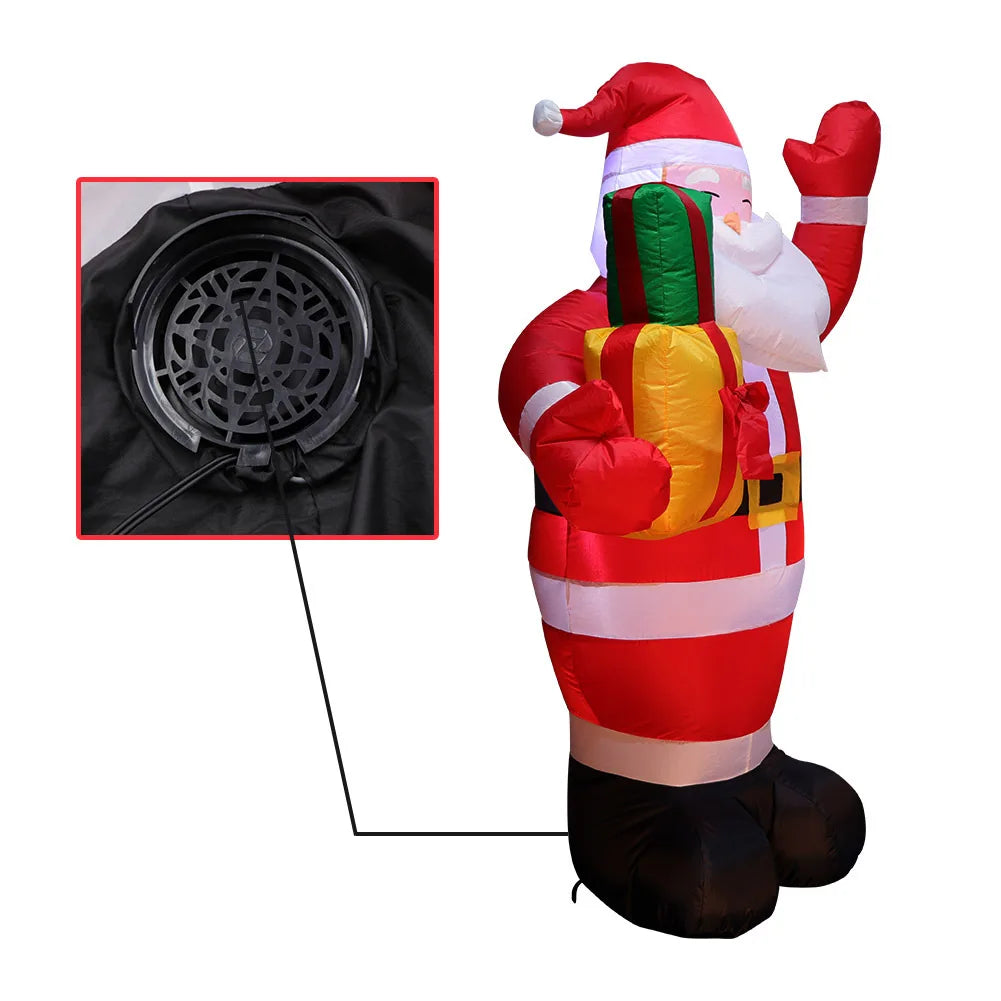 Festive Inflatable Snowman & Balloon Garden Decor - Image 8