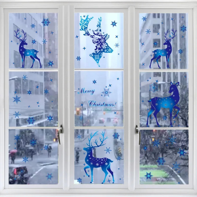 Festive Snowflake Window Clings – Holiday Decor - Image 3