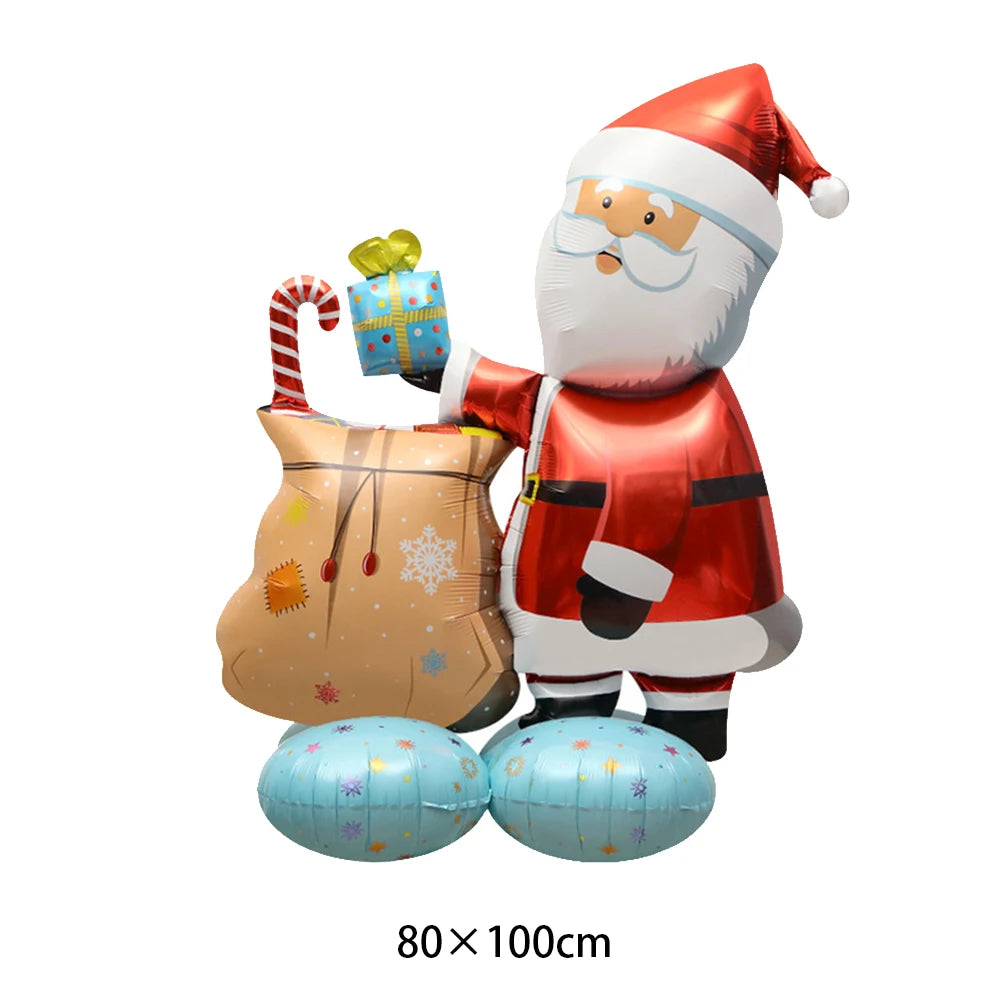 Festive Christmas Balloon Decor: Tree, Santa & Friends - Image 2