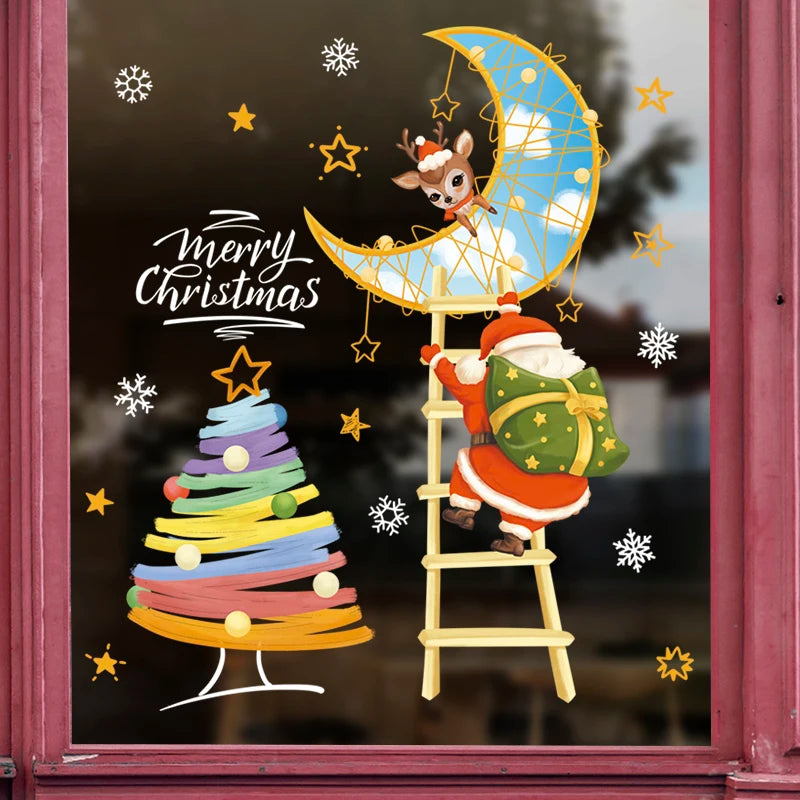 Festive Santa & Tree Window Stickers for Christmas - Image 20