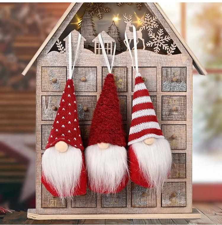 Set of 3 Christmas Gnome Elf Ornaments - Image 32
