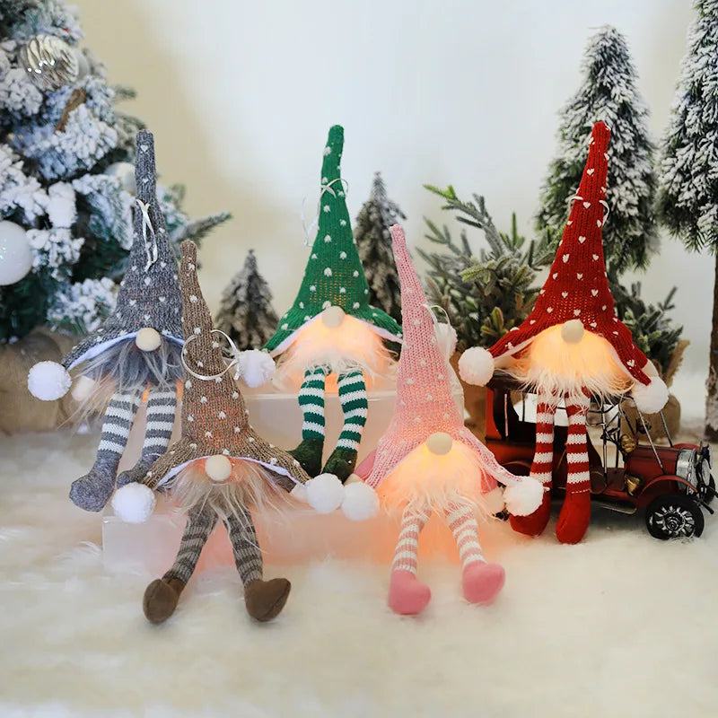 Light-Up Plush Gnome Doll for Christmas Decor - Image 17