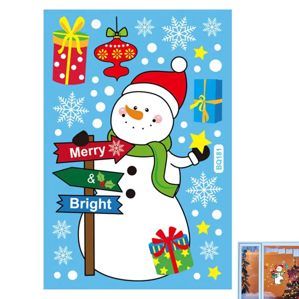 Festive Santa & Reindeer Window Clings - Waterproof! - Image 15
