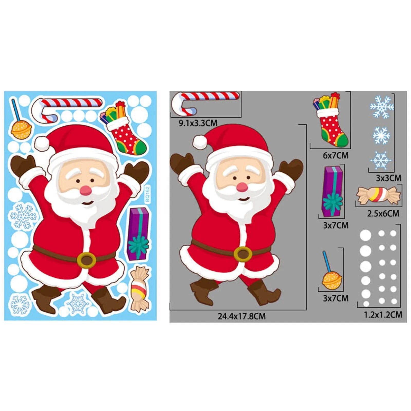 Festive Christmas Window Clings for Kids' Rooms - Image 5