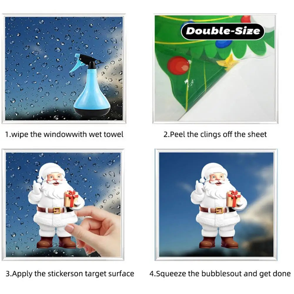 Festive Double-Sided Snowflake Window Stickers - Image 10