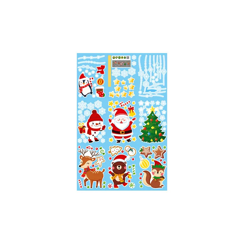 Double-Sided Christmas Window Stickers for Festive Decor - Image 10