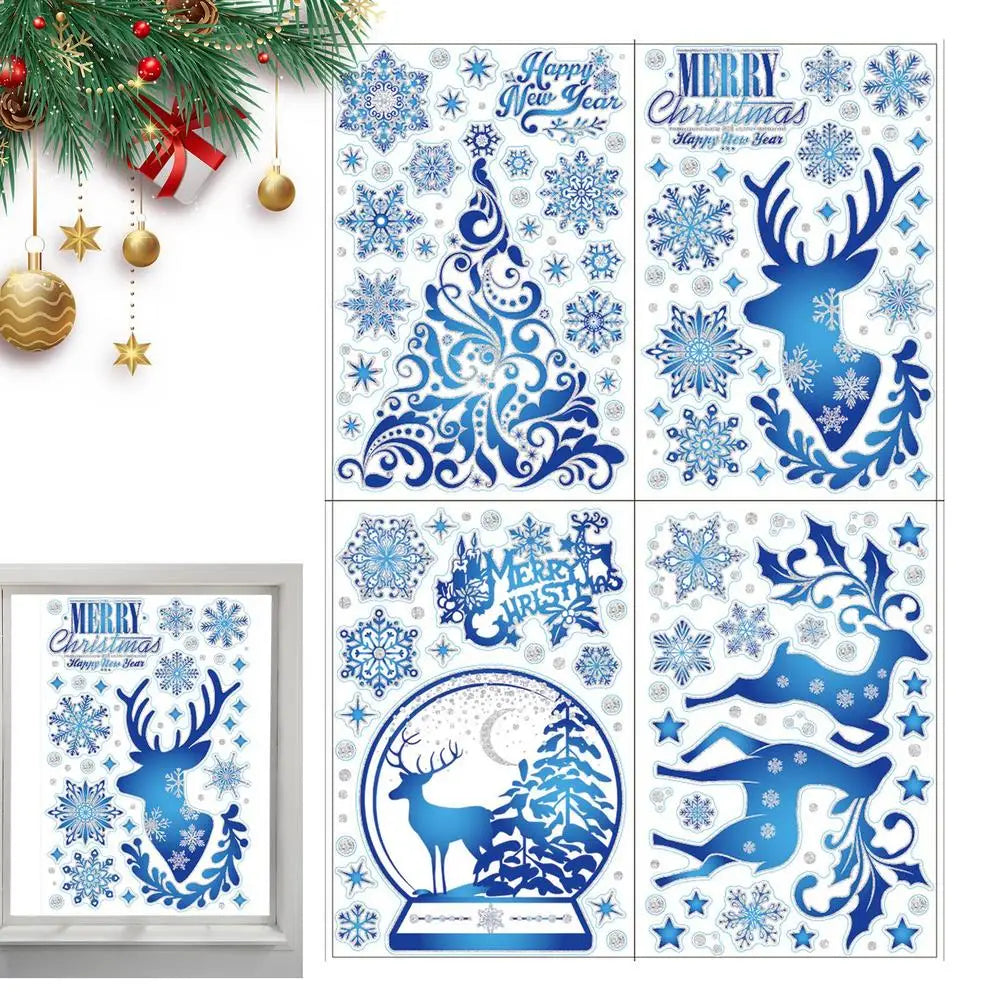 Reusable Christmas Static Window Clings - Festive Decor - Image 8